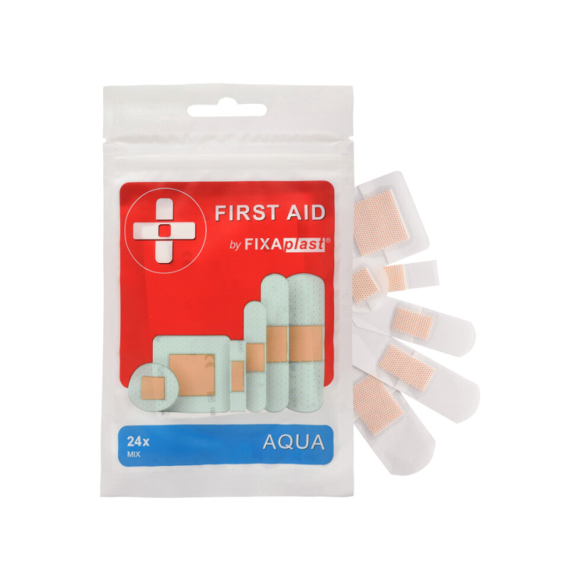 FIXAplast First aid aqua náplast mix 24 kusů