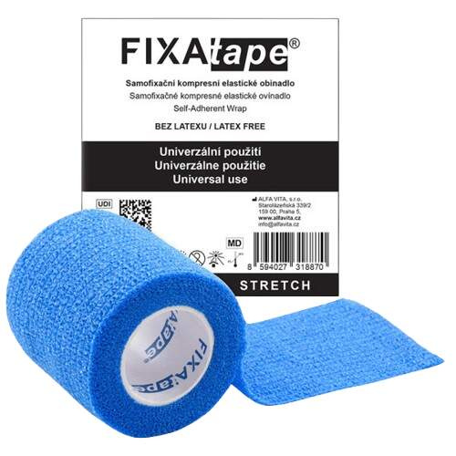 FIXAPLAST Fixatape stretch samofixační obinadlo 5 cm x 450 cm modré 1 kus