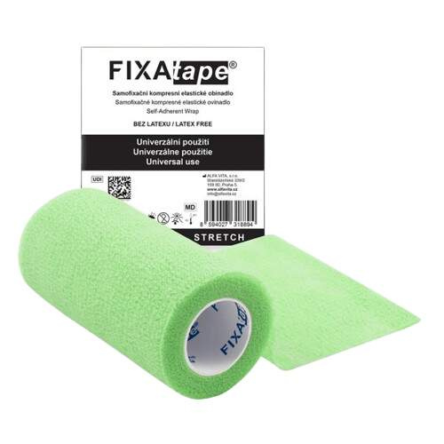 FIXAPLAST Fixatape stretch samofixační obinadlo 10 cm x 450 cm zelené 1 kus