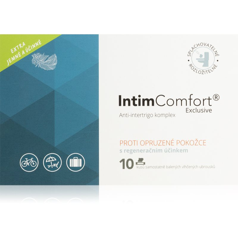 IntimComfort 10 kapesníčků anti-intertrigo komplex