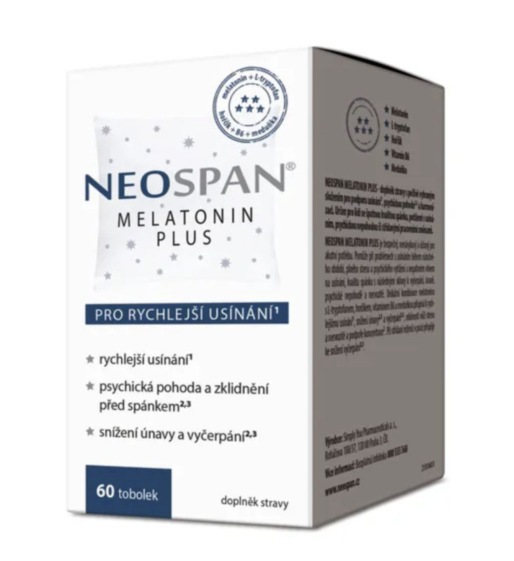 NEOSPAN melatonin plus, 60 tobolek