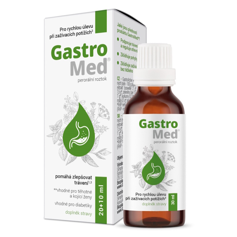 GastroMed na zažívací potíže, 20+10 ml