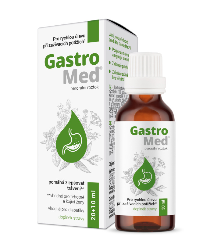 GastroMed na zažívací potíže, 20+10 ml