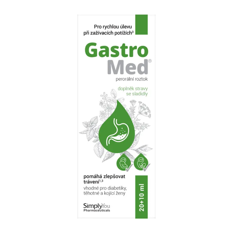 GastroMed na zažívací potíže, 20+10 ml