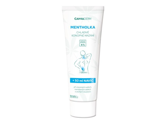 Cannaderm Mentholka chladivé konopné mazání, 250 ml