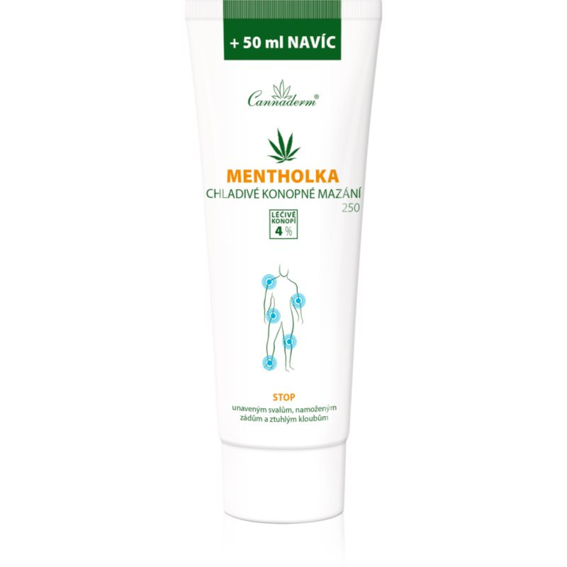 Cannaderm Mentholka chladivé konopné mazání, 250 ml