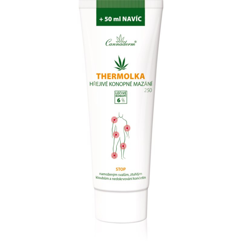 Cannaderm Thermolka hřejivé konopné mazání, 250 ml