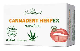 Cannaderm Cannadent HerpEX zdravé rty, 28 tobolek
