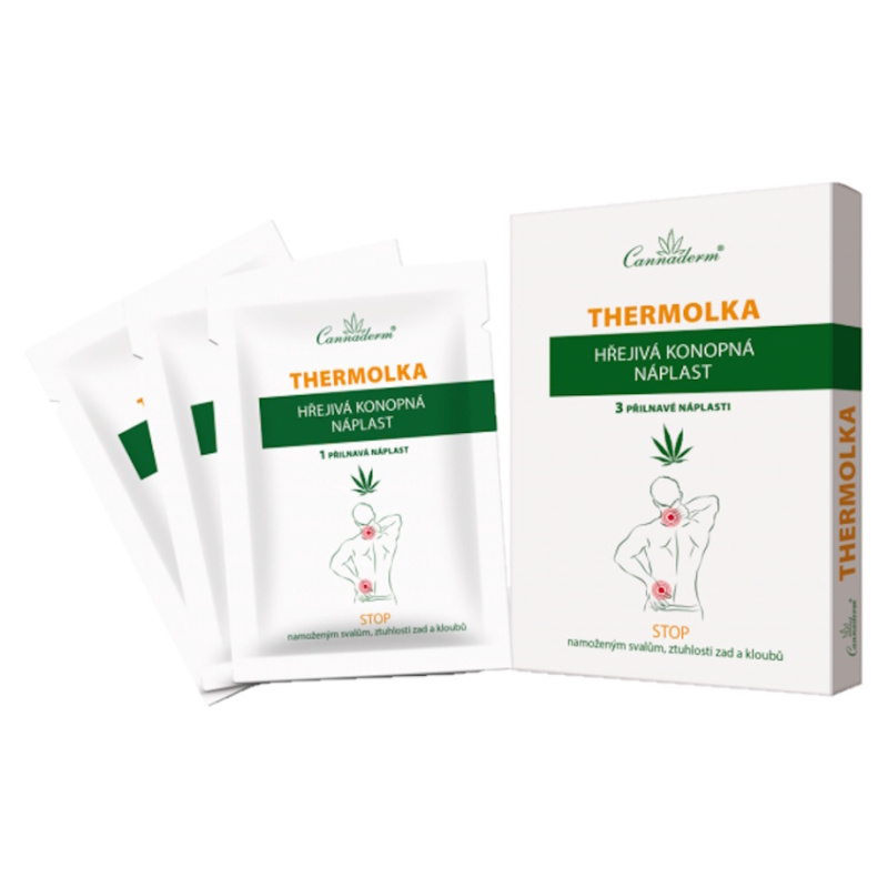 Cannaderm Thermolka hřejivá náplast 3 ks