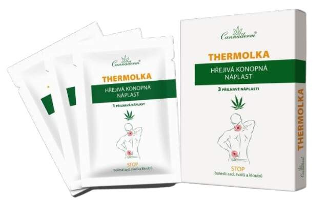 Cannaderm Thermolka hřejivá náplast 3 ks
