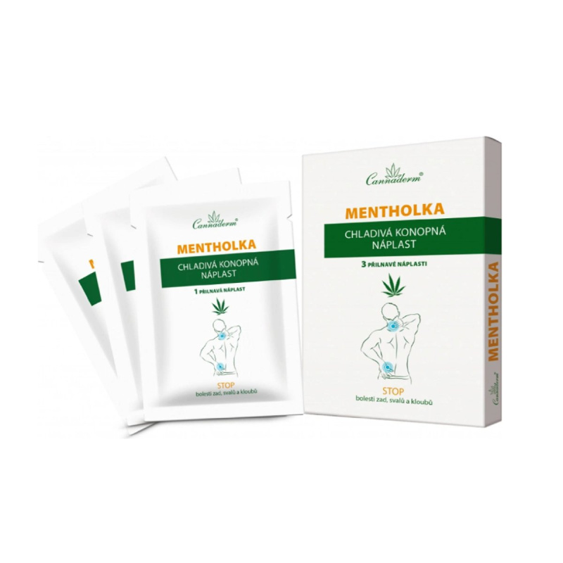 Cannaderm Mentholka chladivá konopná náplast 3ks