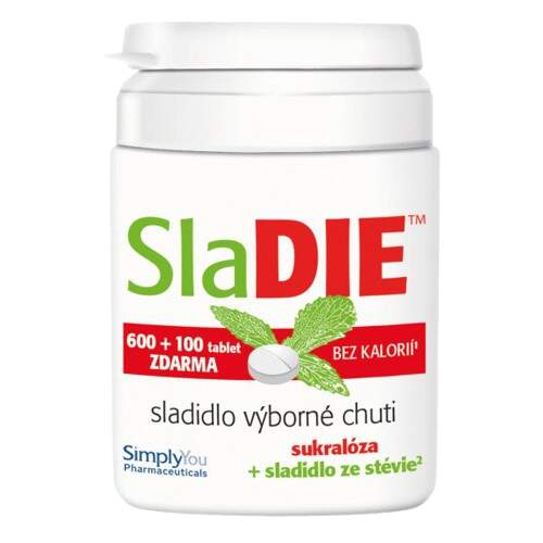 SLADIE Sladidlo 600 + 100 tablet ZDARMA