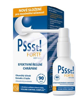 Pssst! FORTE ústní sprej při chrápání 15+10 ml