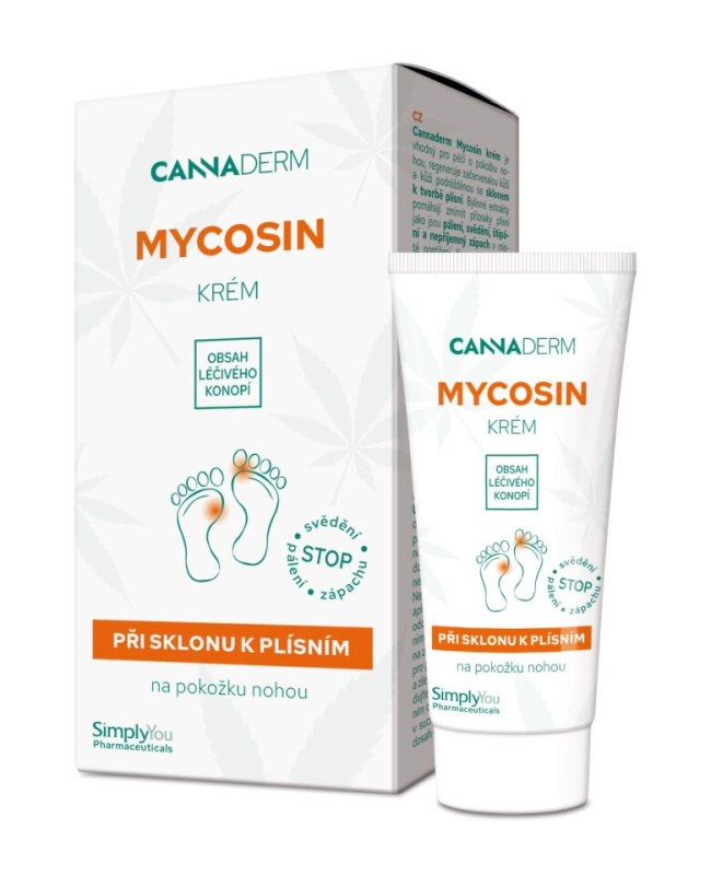 Cannaderm Mycosin aktivní krém s konopným olejem 30 g