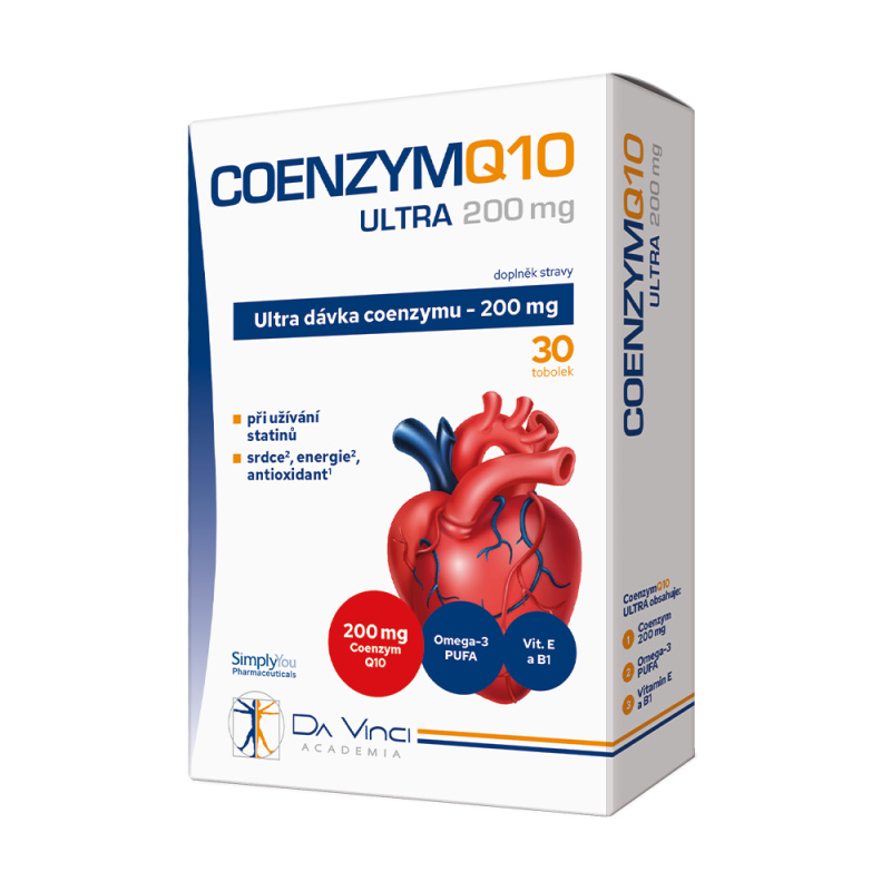 DA VINCI ACADEMIA Coenzym Q10 ultra 200 mg 30 tobolek