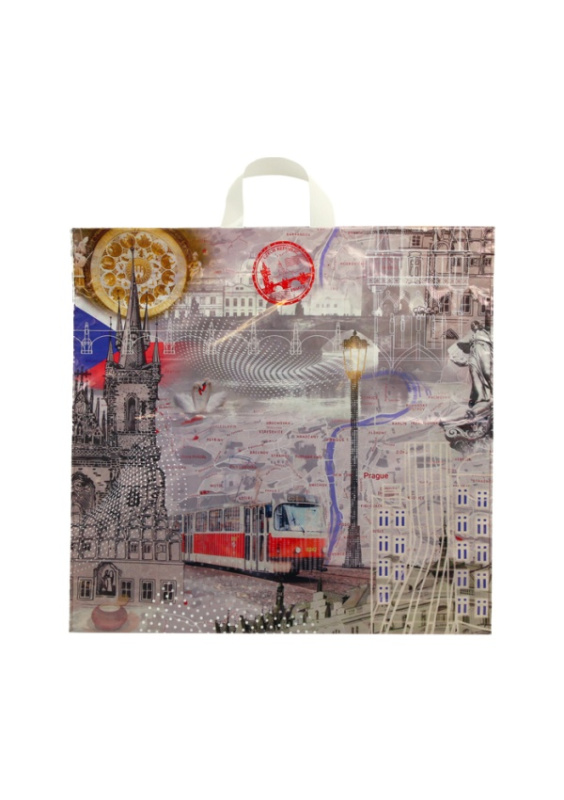 Taška igelitová 53 x50cm PRAHA LIKA Kaprasová Libuše