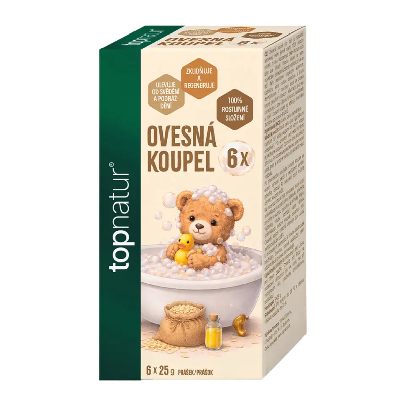 Ovesná koupel pro děti 6x25g TOPNATUR