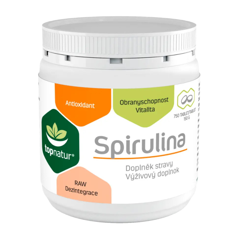Topnatur Spirulina, doplněk stravy 750 ks
