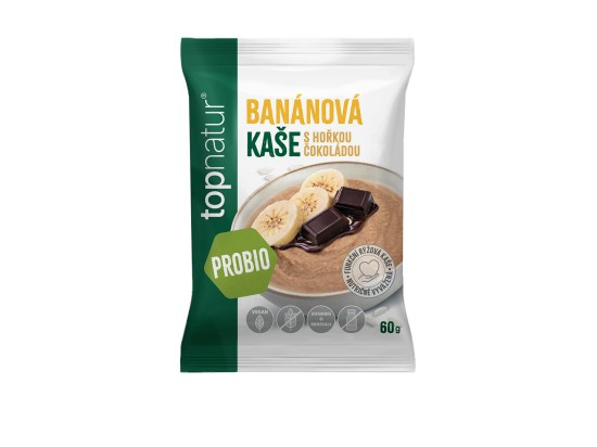 Topnatur Probio kaše Banán s čokoládou, 60 g