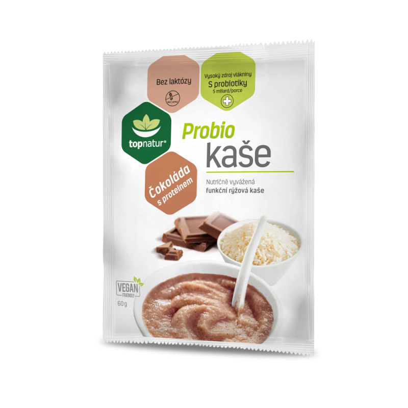 Topnatur Probio kaše Protein s čokoládou, 60 g