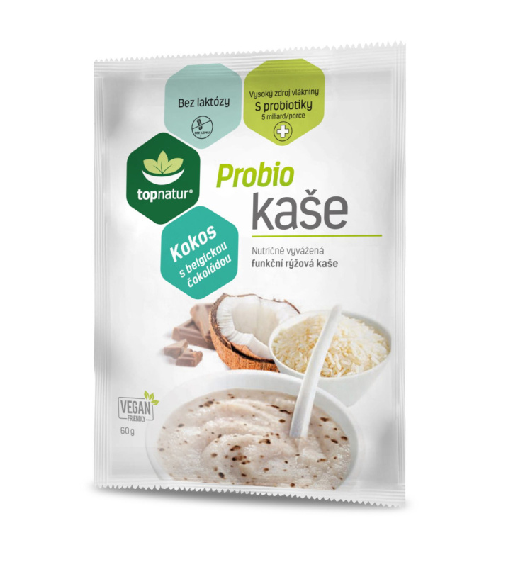 TOPNATUR Probio kaše kokos s belgickou čokoládou 60g