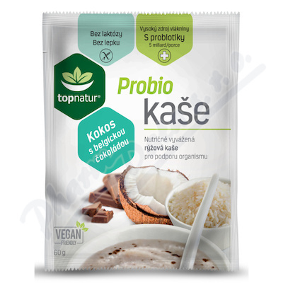 TOPNATUR Probio kaše kokos s belgickou čokoládou 60g