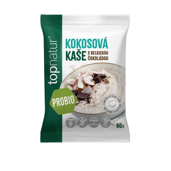 TOPNATUR Probio kaše kokos s belgickou čokoládou 60g