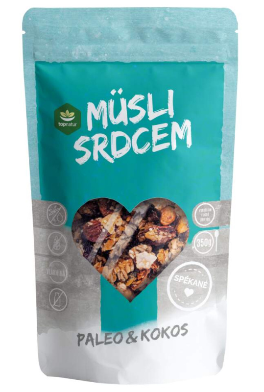 Topnatur Müsli srdcem Paleo & Kokos, 350 g
