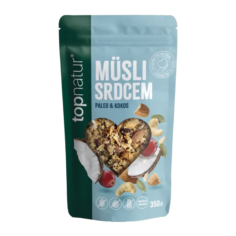 Topnatur Müsli srdcem Paleo & Kokos, 350 g