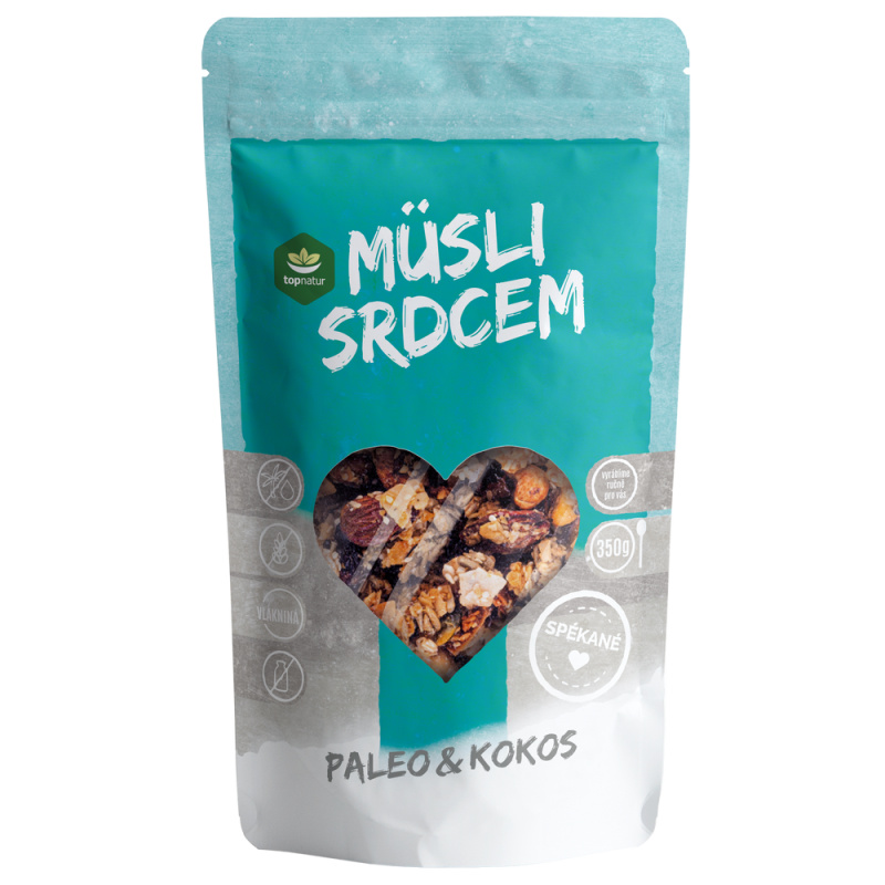 Topnatur Müsli srdcem Paleo & Kokos, 350 g