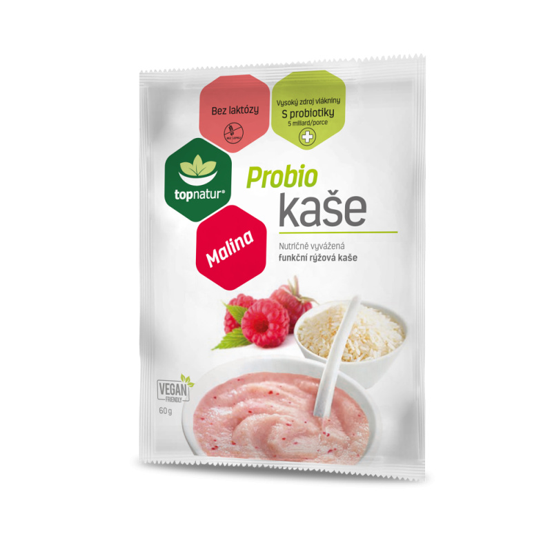 Topnatur Probio kaše Malinová, 60 g