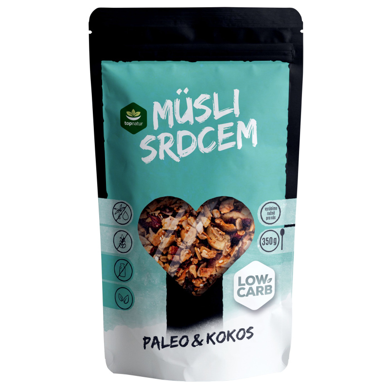TOPNATUR Low carb müsli srdcem 350 g