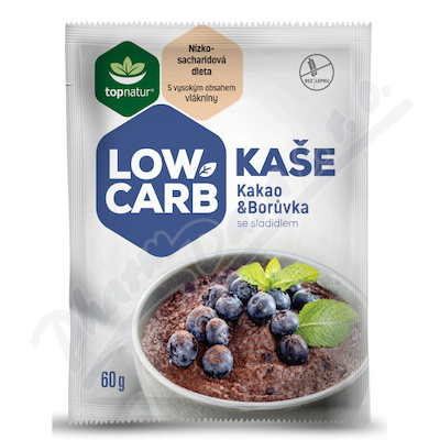 TOPNATUR Low carb kaše Kakao a borůvka 60 g