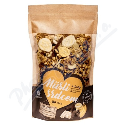 TOPNATUR Müsli srdcem čoko trio & banán 250 g