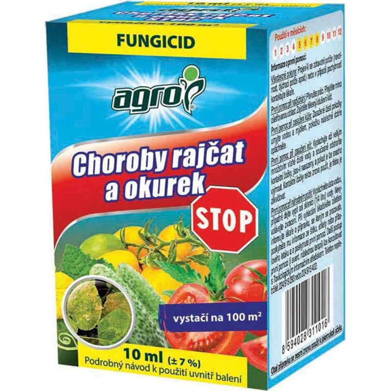 Choroby rajčat a okurek stop 10 ml