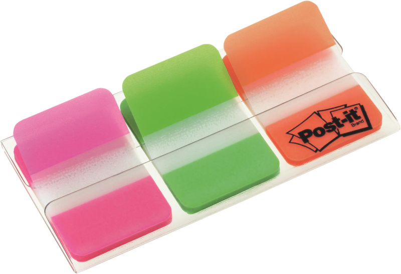 Záložky Post-it supersilné,oranžová/zelená/růžová