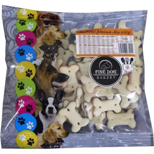 Jumbo pečené pamlsky kostička plněná 150g