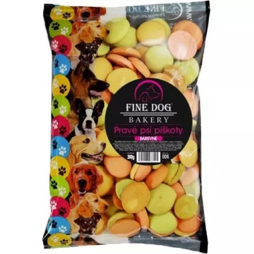 Fine Dog MIX Piškoty barevné 200g
