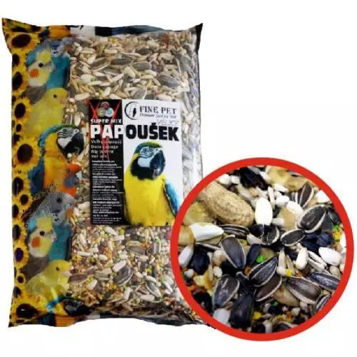 FINE PET Super Mix Velký papoušek 800g