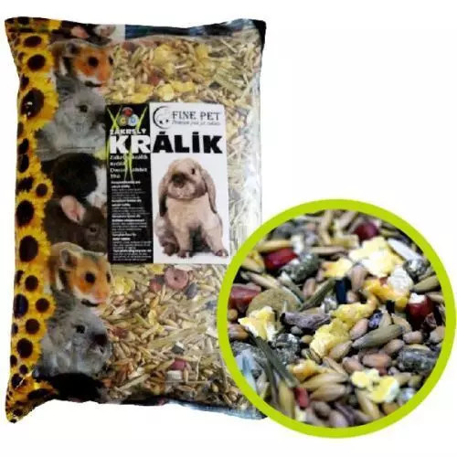 FINE PET Zakrslý králík premium 800g