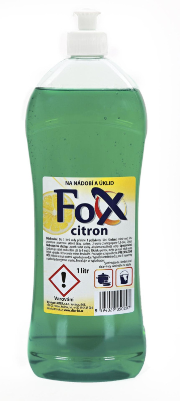 Čisticí prostředek Fox - citron, 1 l