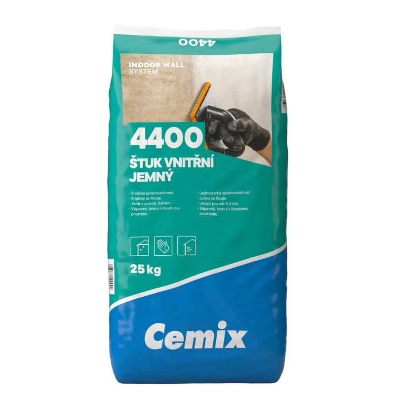 Cemix Štuk Vnitřní Jemný 25 kg