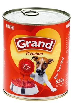GRAND konz. pes hovězí  850 g