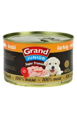GRAND konz. Superpremium Junior pes krůtí 405 g