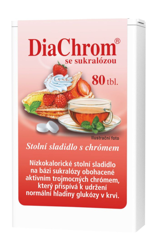 DiaChrom se sukralózou tbl.80 nízkokalor.sladidlo