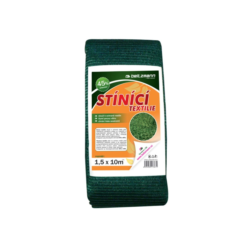 Stínící textilie zastínění 45 %, 1,5 x 10 m