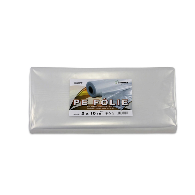 Fólie LDPE typ A čirá, 2 x 10 m