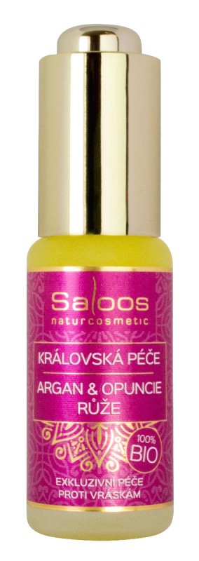 Pleťový olej Argan + Opuncie + Růže SALOOS Naturcosmetics 20 ml