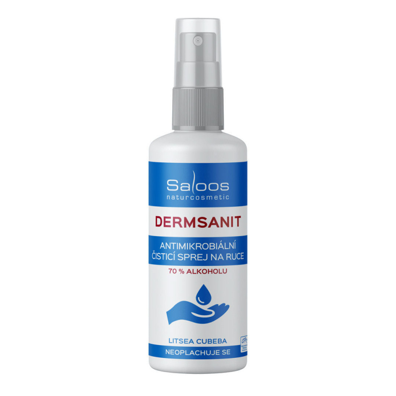 Saloos Přírodní bezoplachový sprej na ruce, Dermsanit 50 ml