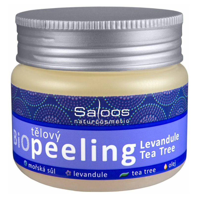 Saloos Levandule-Tea Tree 140 ml | Bio tělový peeling